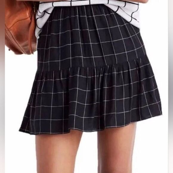 Madewell Dark Academia Whimsigoth Ruffle Preppy Skirt Fairy Grunge 6 - Picture 11 of 11